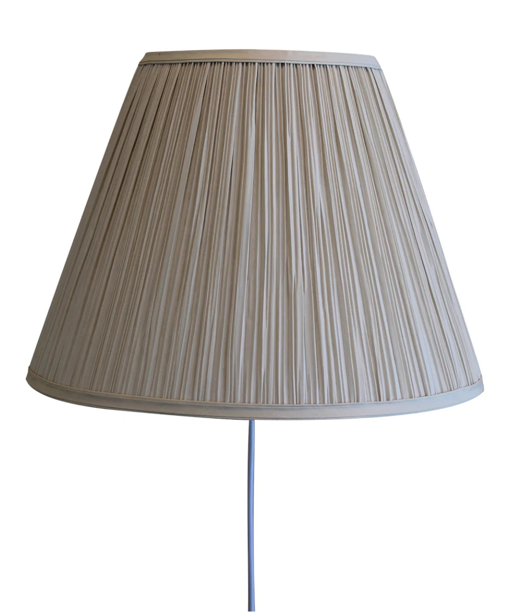16"W Floating Shade Plug-In Wall Light EggShell Mushroom Pleat - Image 4