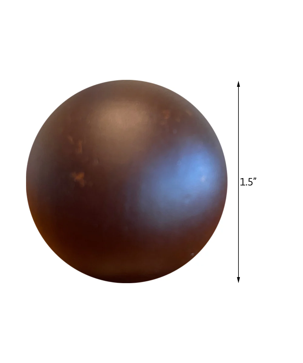 1.5"H Walnut Dark Ball Finish Lamp Finial - Image 2