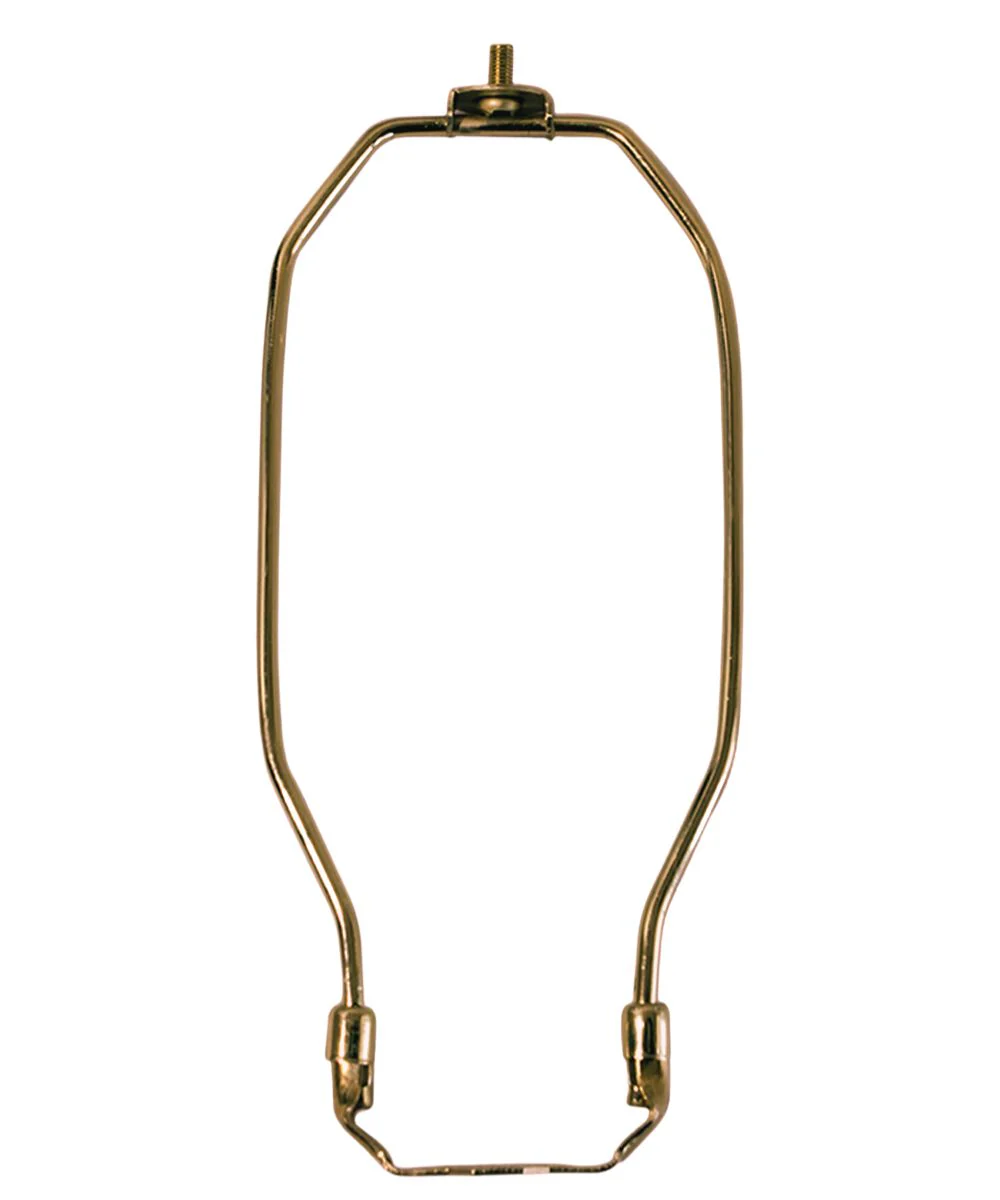 10" Antique Brass Heavy Duty Harp Fitter For Lamp Shades