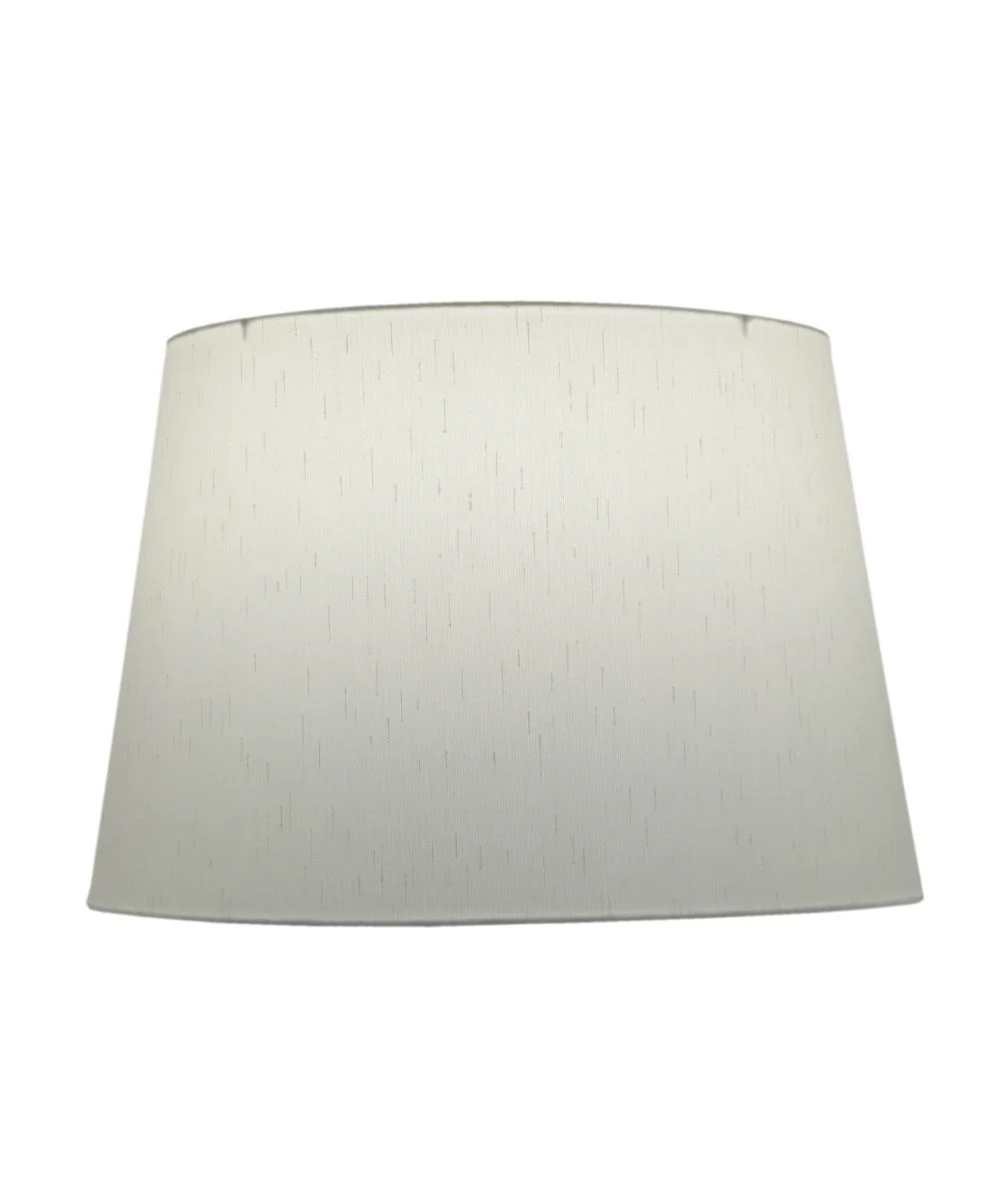 11x15x10 Global White/Rolled Edge Hardback Tapered Drum Lampshade