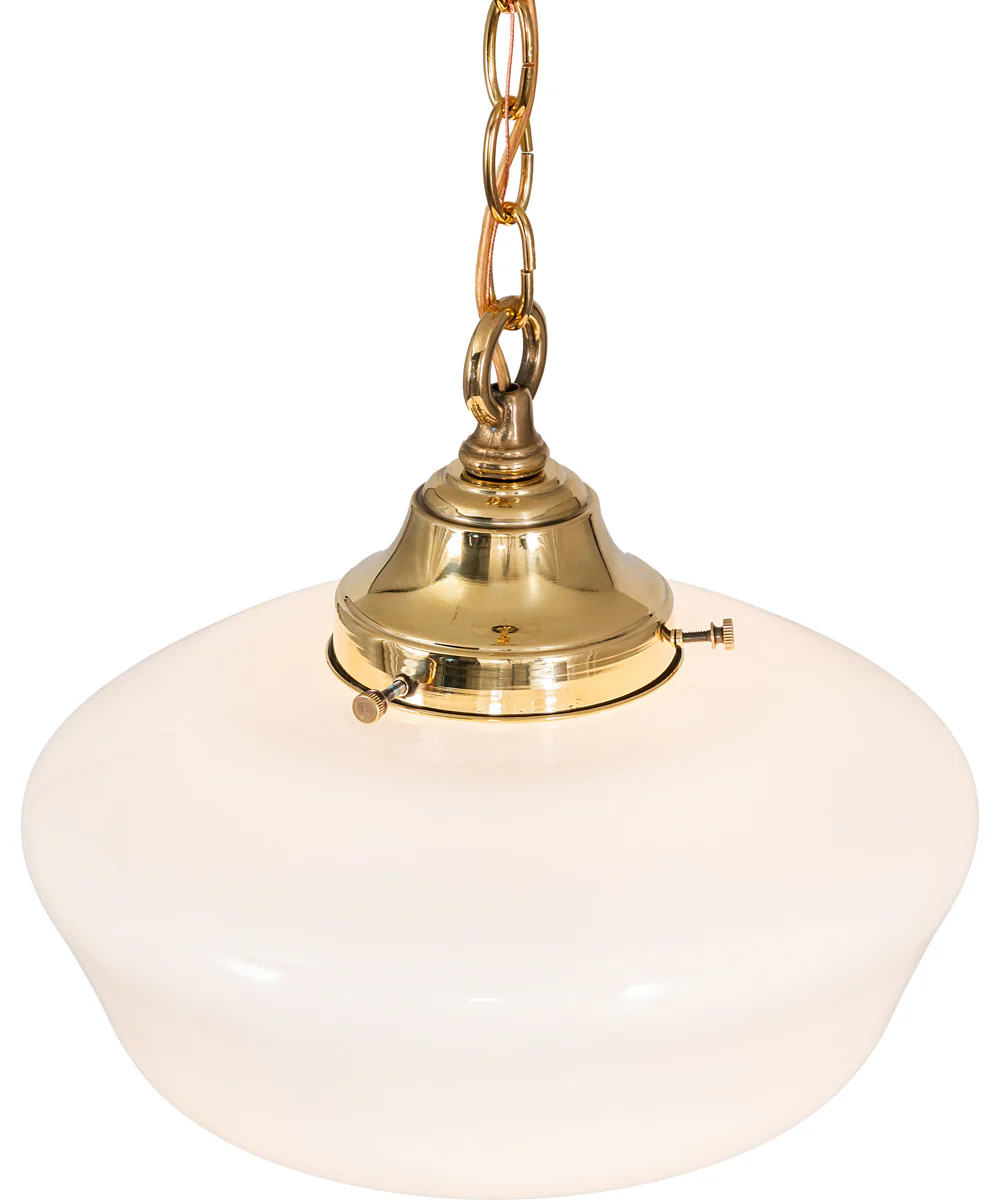 12" Wide Revival Schoolhouse Traditional Globe Pendant - Image 3
