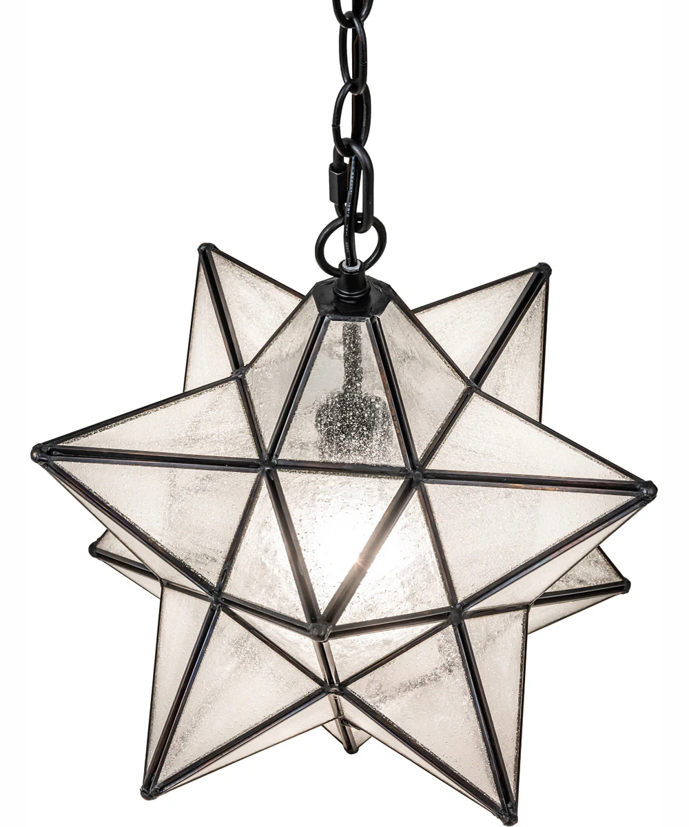 12" Wide Moravian Star Pendant - Image 4