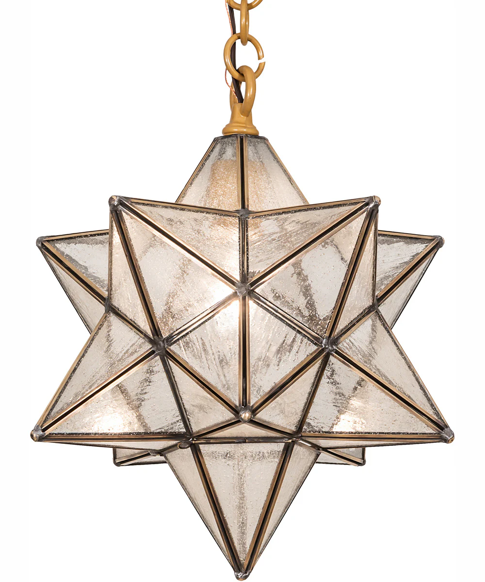 12" Wide Moravian Star Pendant - Image 2