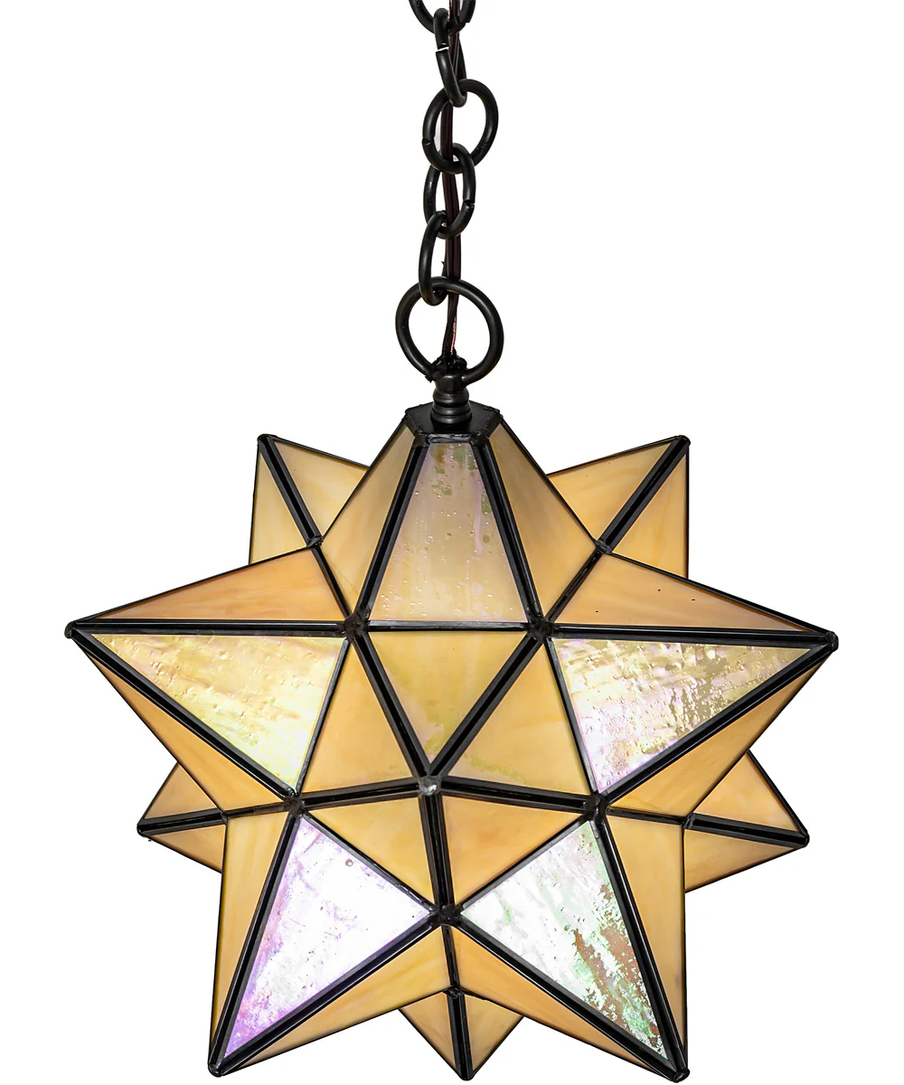 12" Wide Moravian Star Pendant - Image 3