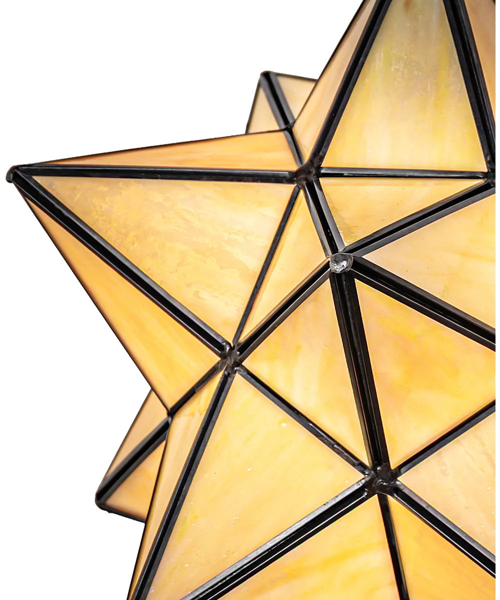 12" Wide Moravian Star Pendant - Image 7
