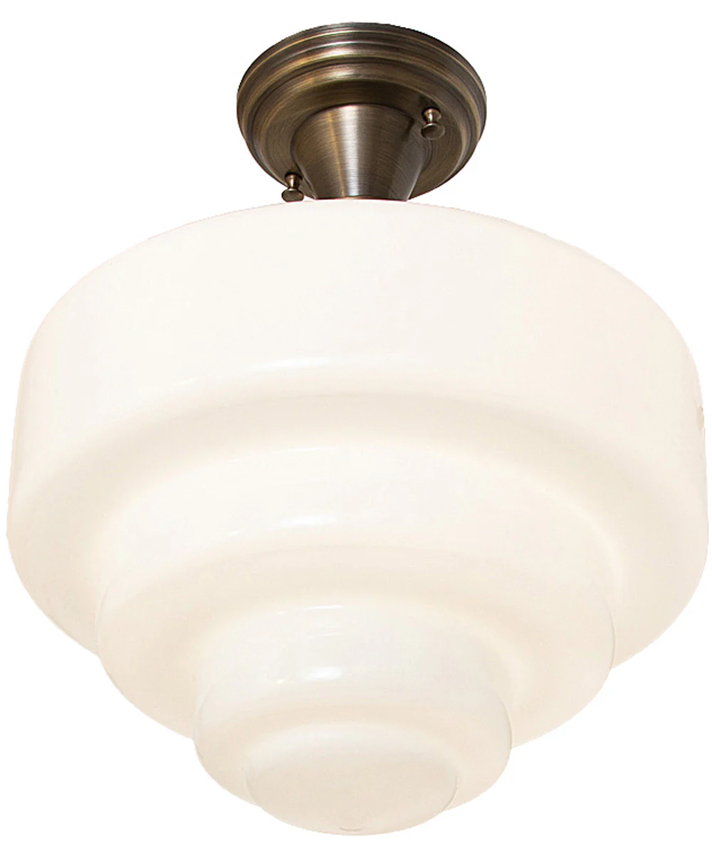 13.5" Wide Revival Schoolhouse Tiered Globe Flushmount - Image 5