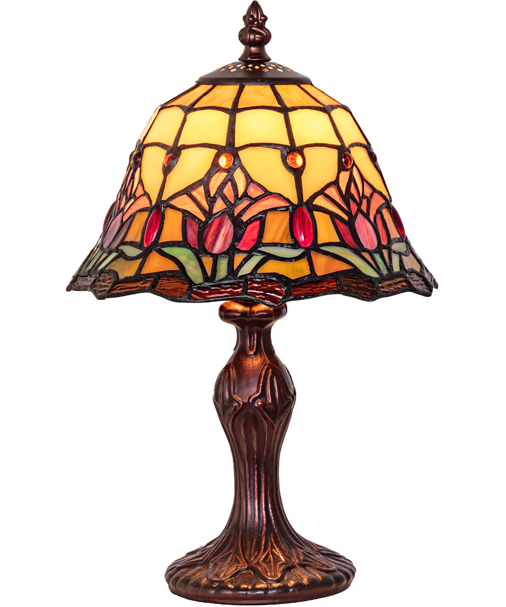 13" High Colonial Tulip Mini Lamp