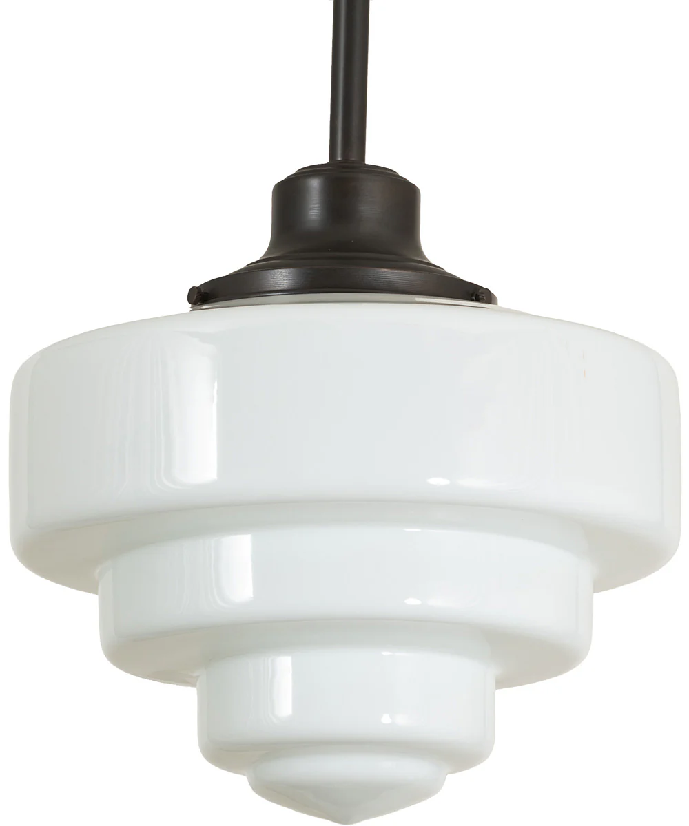 13" Wide Revival Schoolhouse Tiered Globe Pendant - Image 2