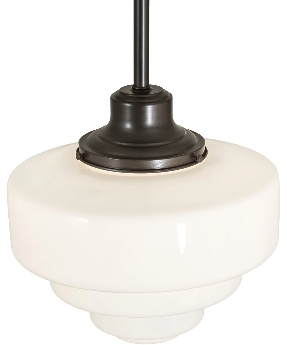 13" Wide Revival Schoolhouse Tiered Globe Pendant - Image 3