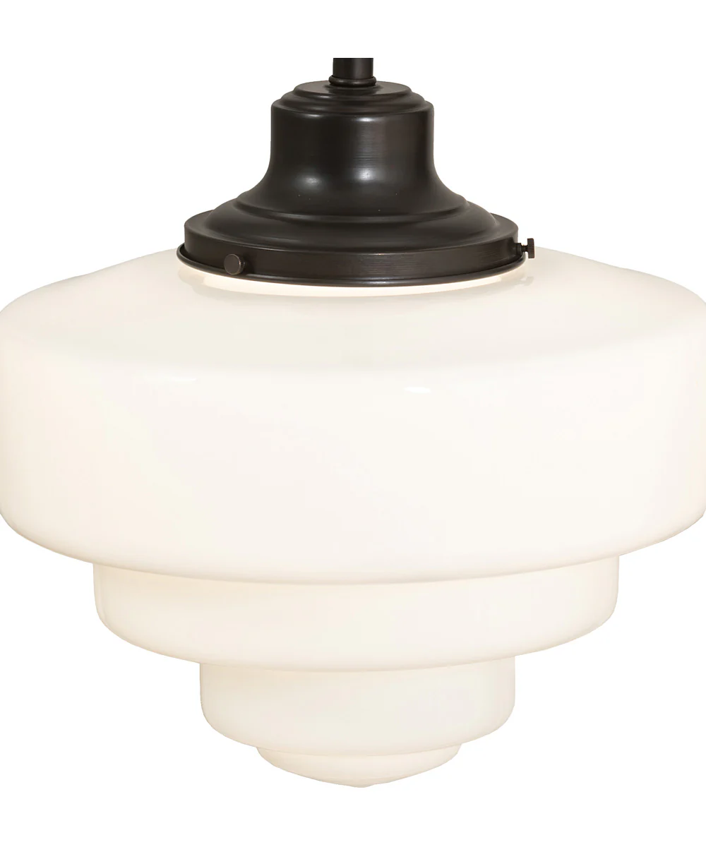 13" Wide Revival Schoolhouse Tiered Globe Pendant - Image 7