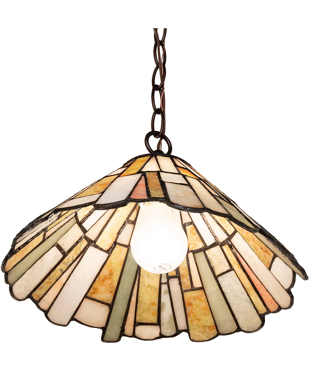 13" Wide DeLighta Jadestone Pendant - Image 5