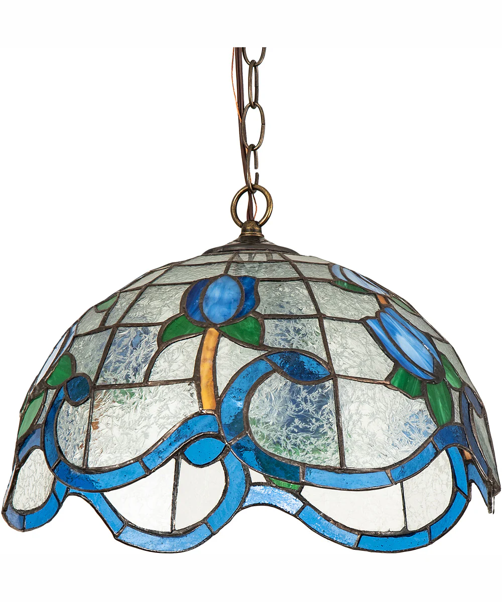 14" Wide Roseborder Pendant - Image 3