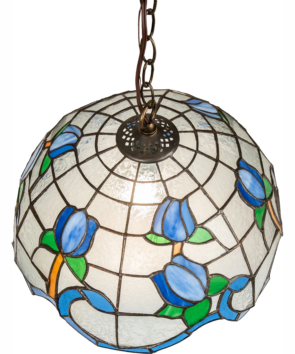 14" Wide Roseborder Pendant - Image 4