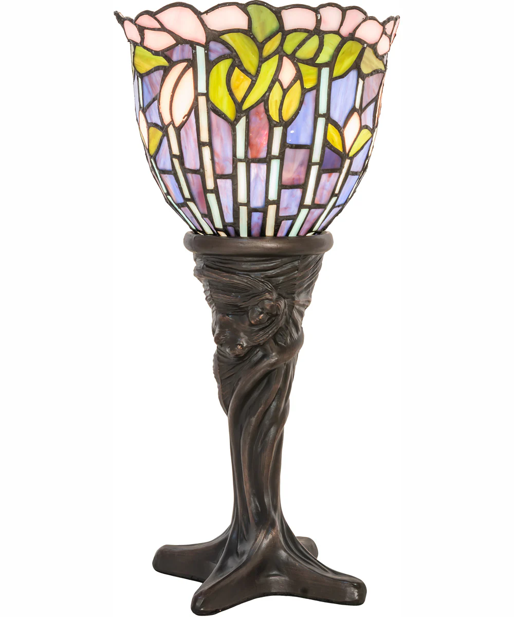 15" High Tiffany Flowering Lotus Mini Lamp