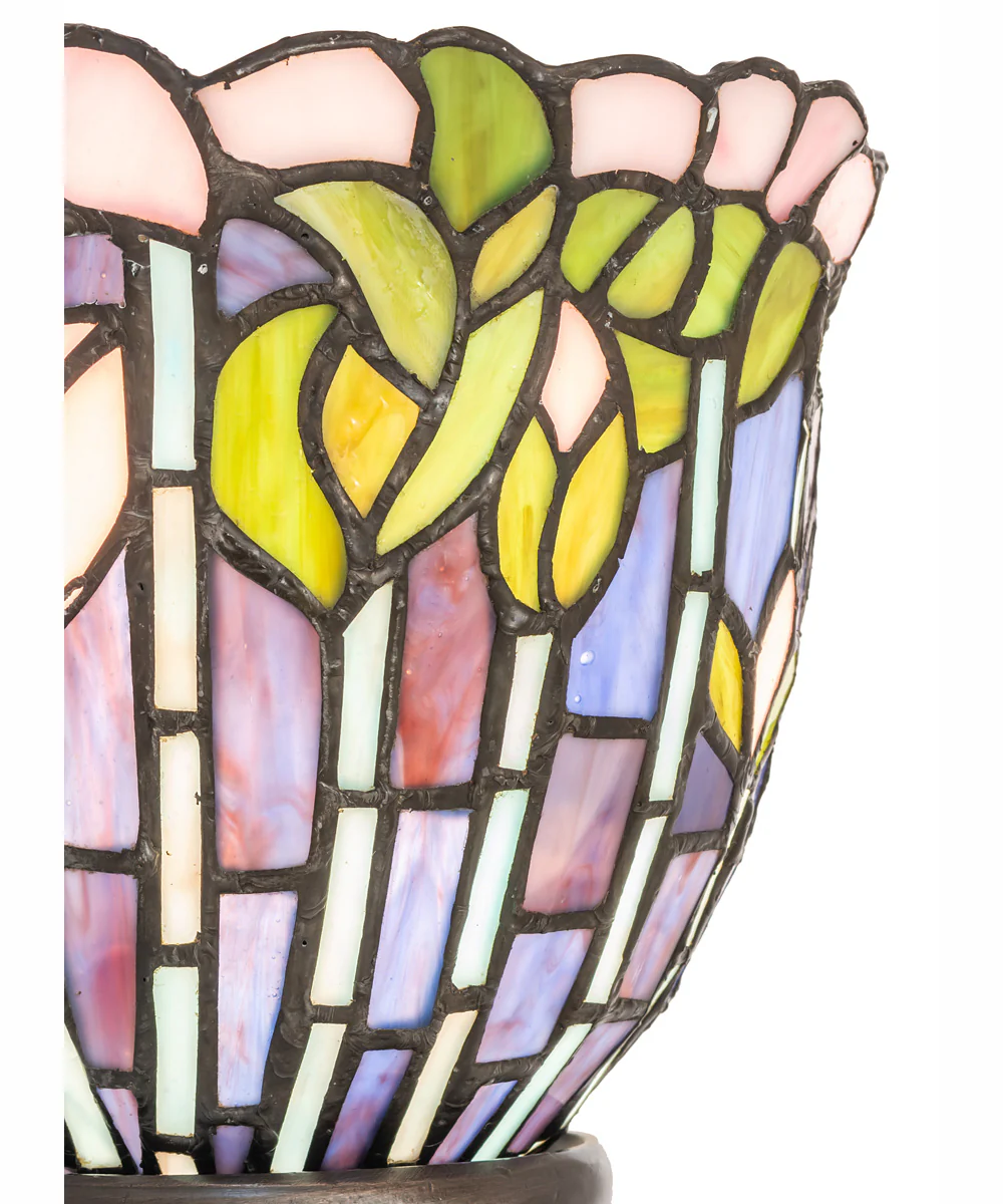 15" High Tiffany Flowering Lotus Mini Lamp - Image 6