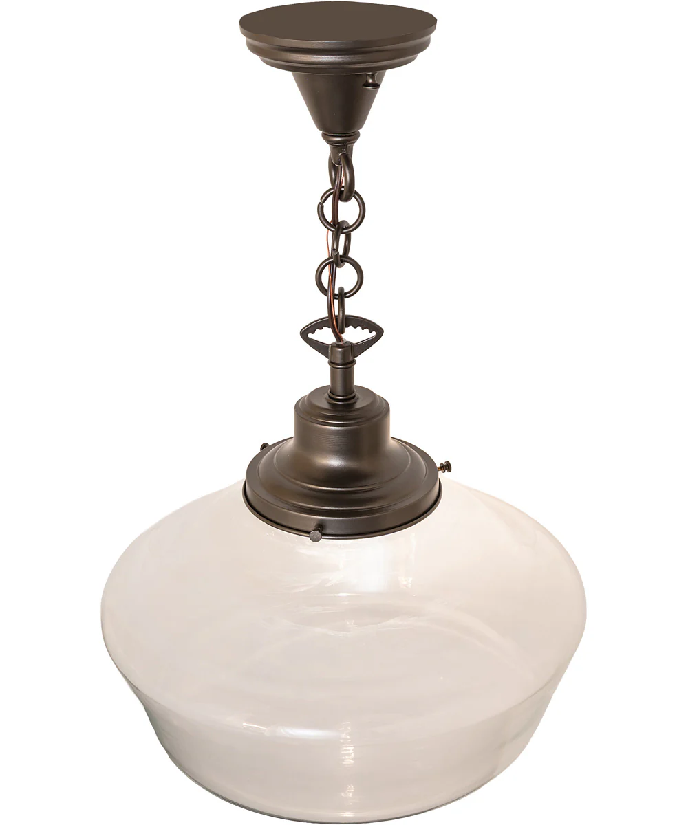 16" Wide Revival Schoolhouse Traditional Globe Pendant - Image 3