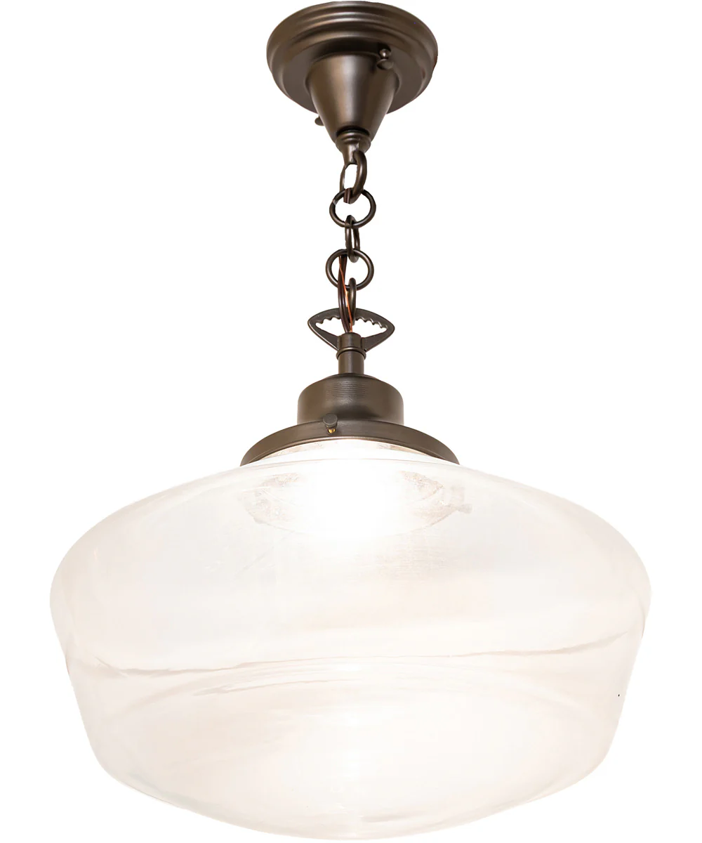 16" Wide Revival Schoolhouse Traditional Globe Pendant - Image 5