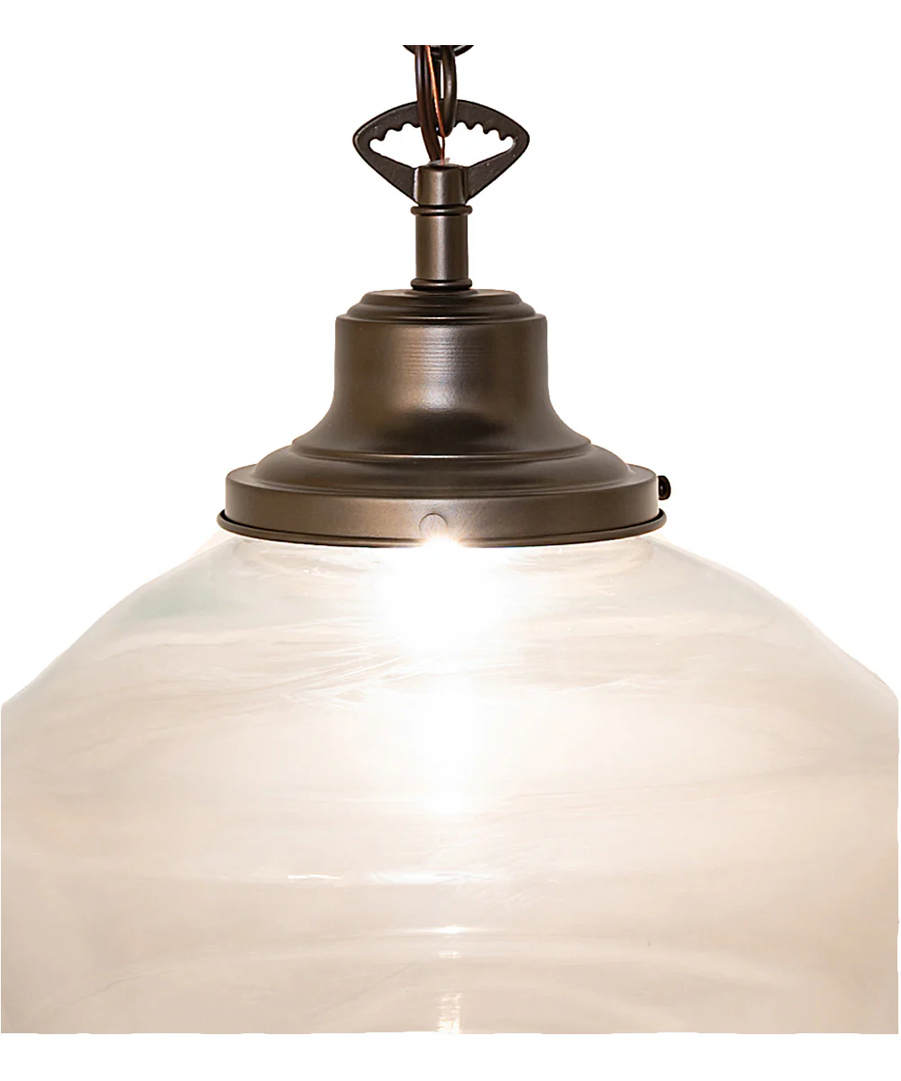 16" Wide Revival Schoolhouse Traditional Globe Pendant - Image 7