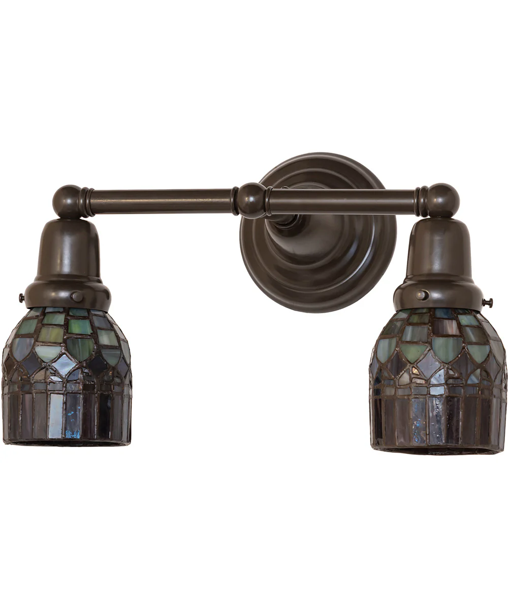 16" Wide Tiffany Candice 2 Light Wall Sconce - Image 2
