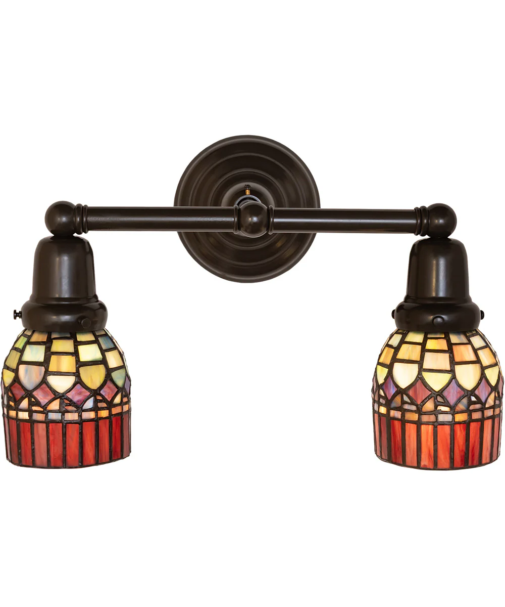 16" Wide Tiffany Candice 2 Light Wall Sconce - Image 4