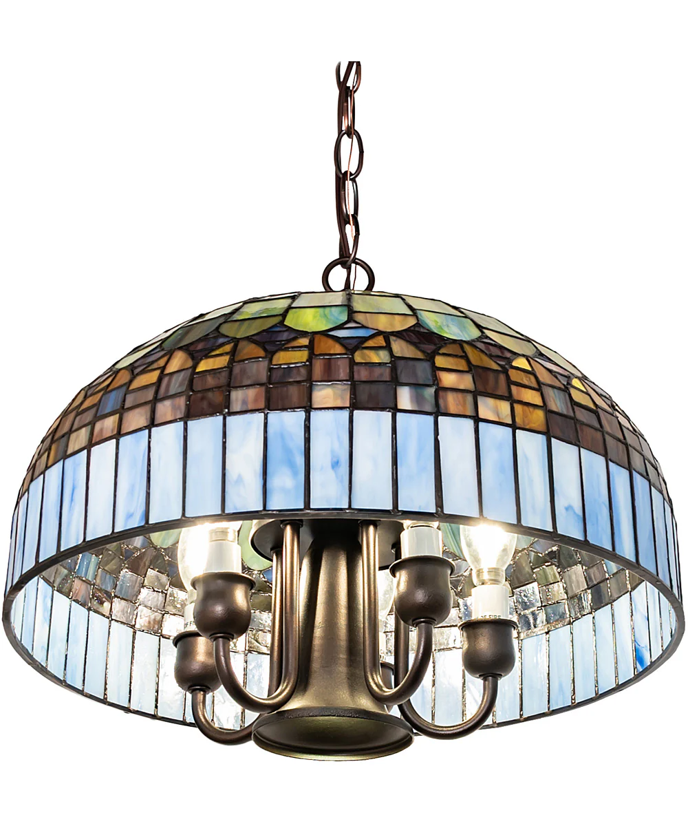 16" Wide Tiffany Candice Pendant - Image 5