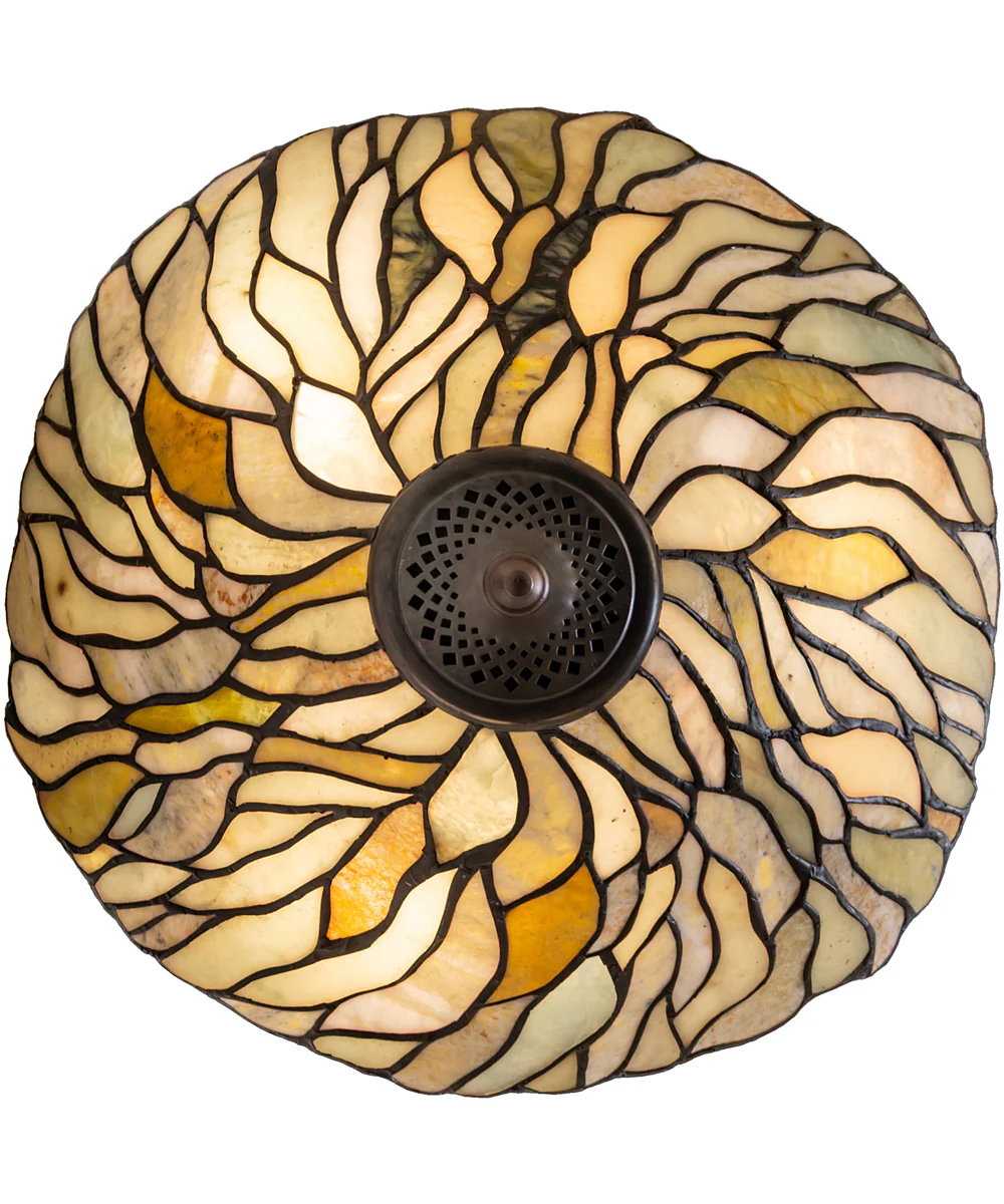 16" Wide Willow Jadestone Flush Mount - Image 6