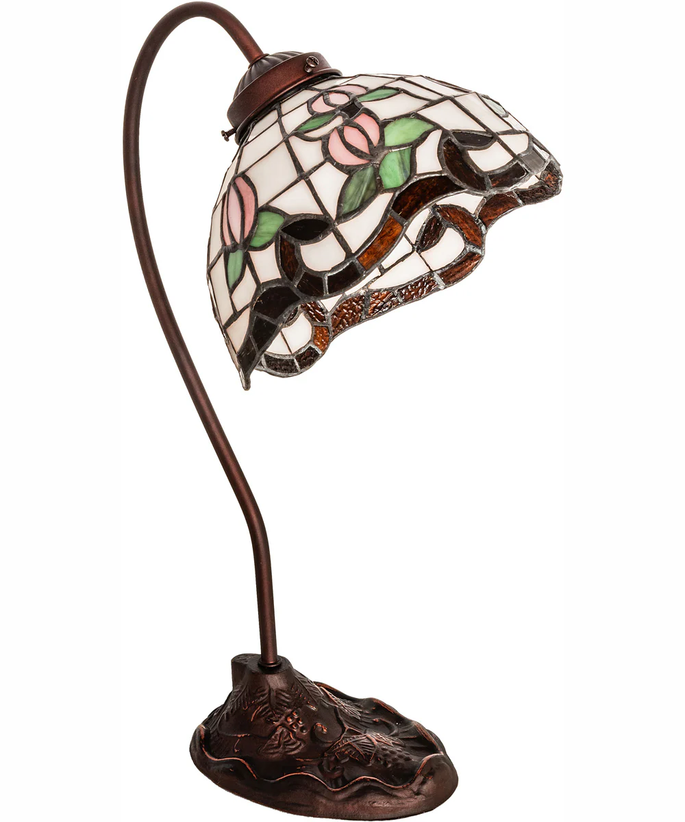 18" High Roseborder Desk Lamp - Image 3