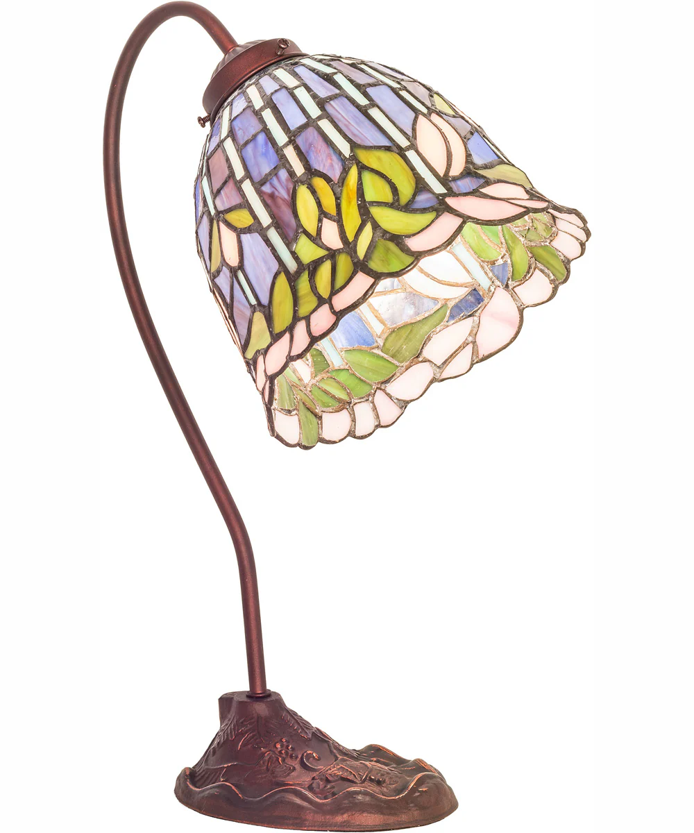 18" High Tiffany Flowering Lotus Desk Lamp - Image 2