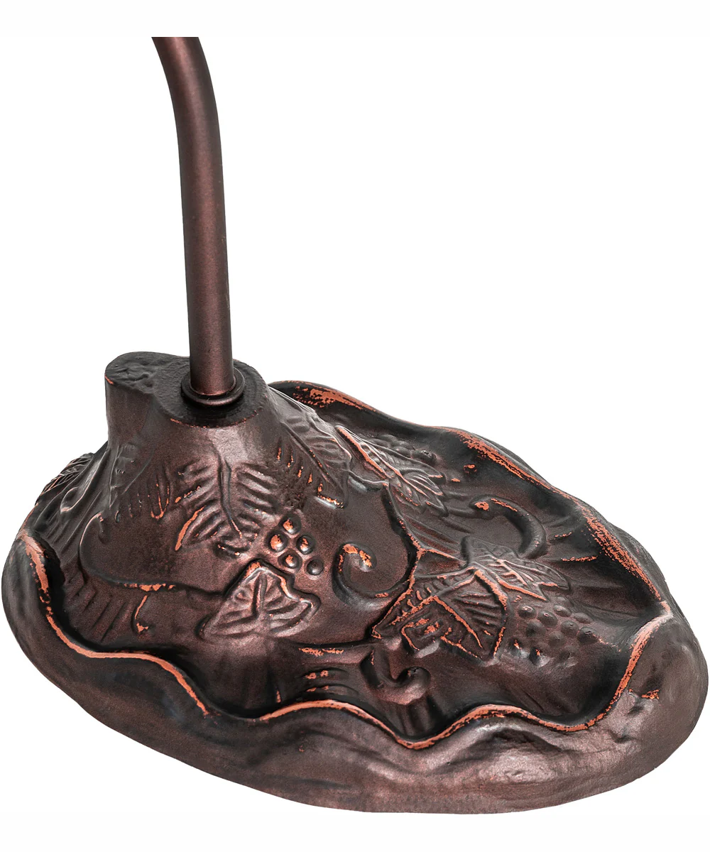 18" High Tiffany Flowering Lotus Desk Lamp - Image 7