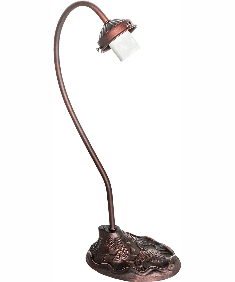 18" High Tiffany Peacock Feather Desk Lamp - Image 5