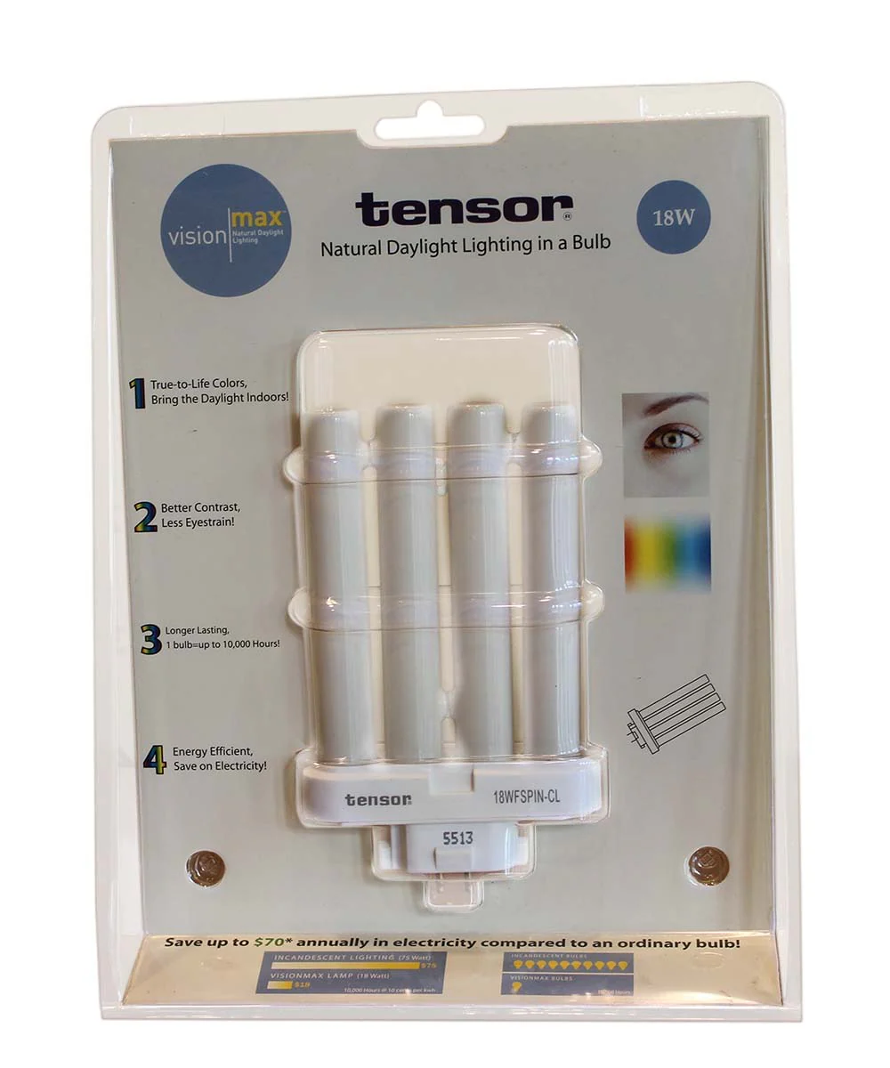 18 Watt Full Spectrum CFL Replacement Bulb (4 pin, G24Q base) by VisionMax - Image 2