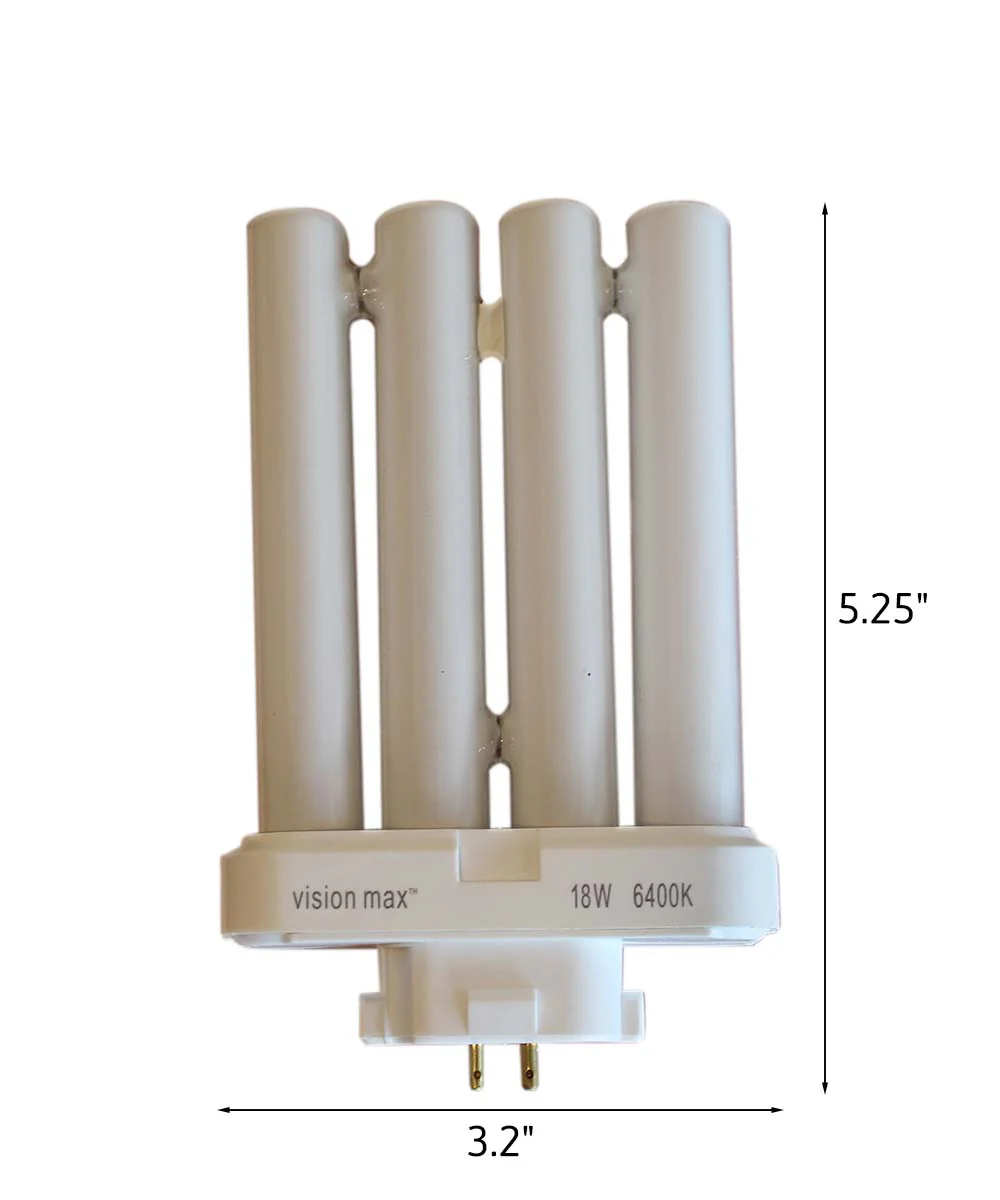18 Watt Full Spectrum CFL Replacement Bulb (4 pin, G24Q base) by VisionMax - Image 4