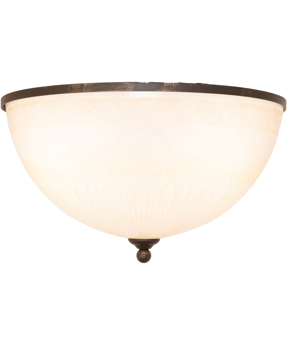 18" Wide Ovum Aquinum Flush Mount - Image 4