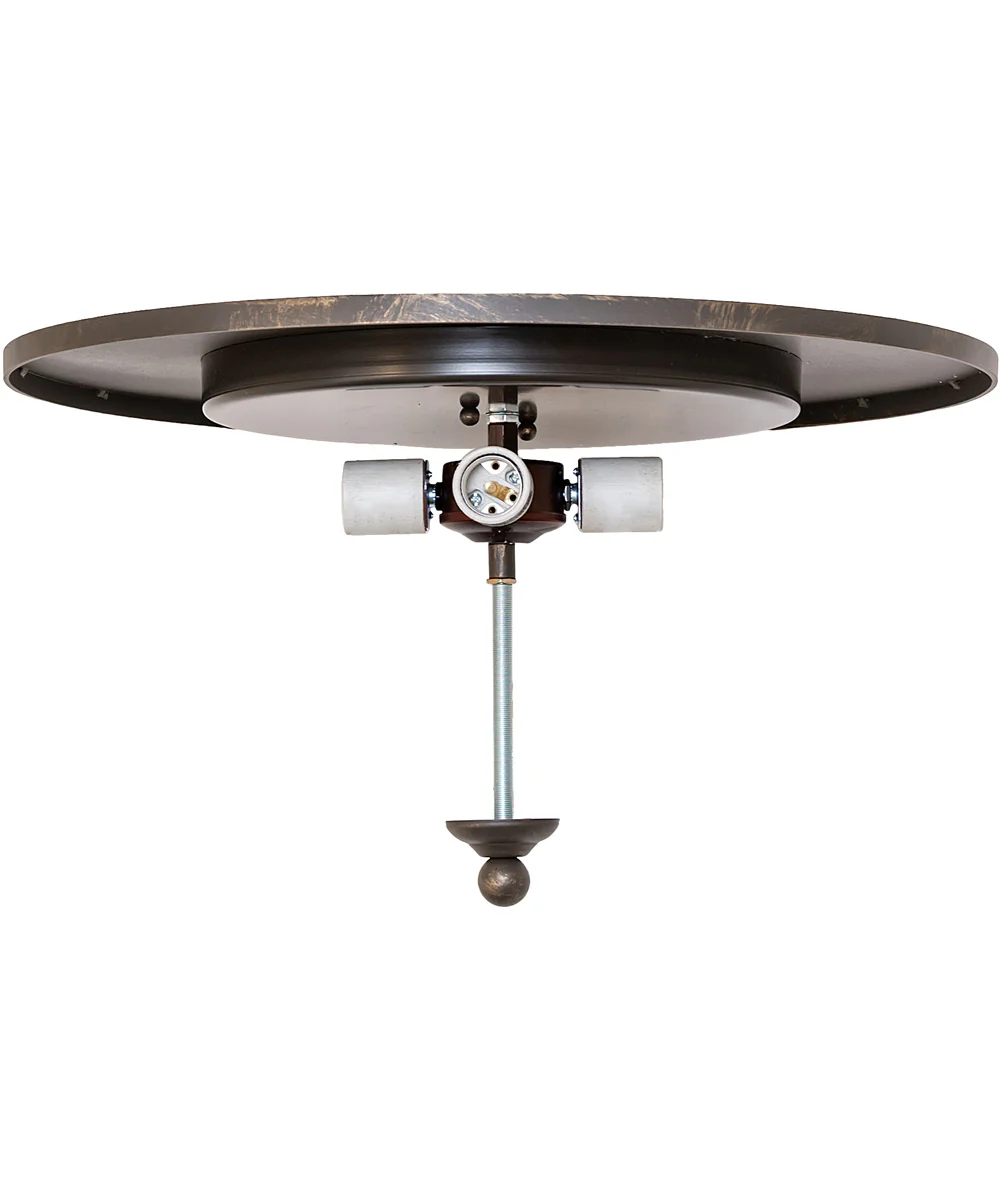 18" Wide Ovum Aquinum Flush Mount - Image 8