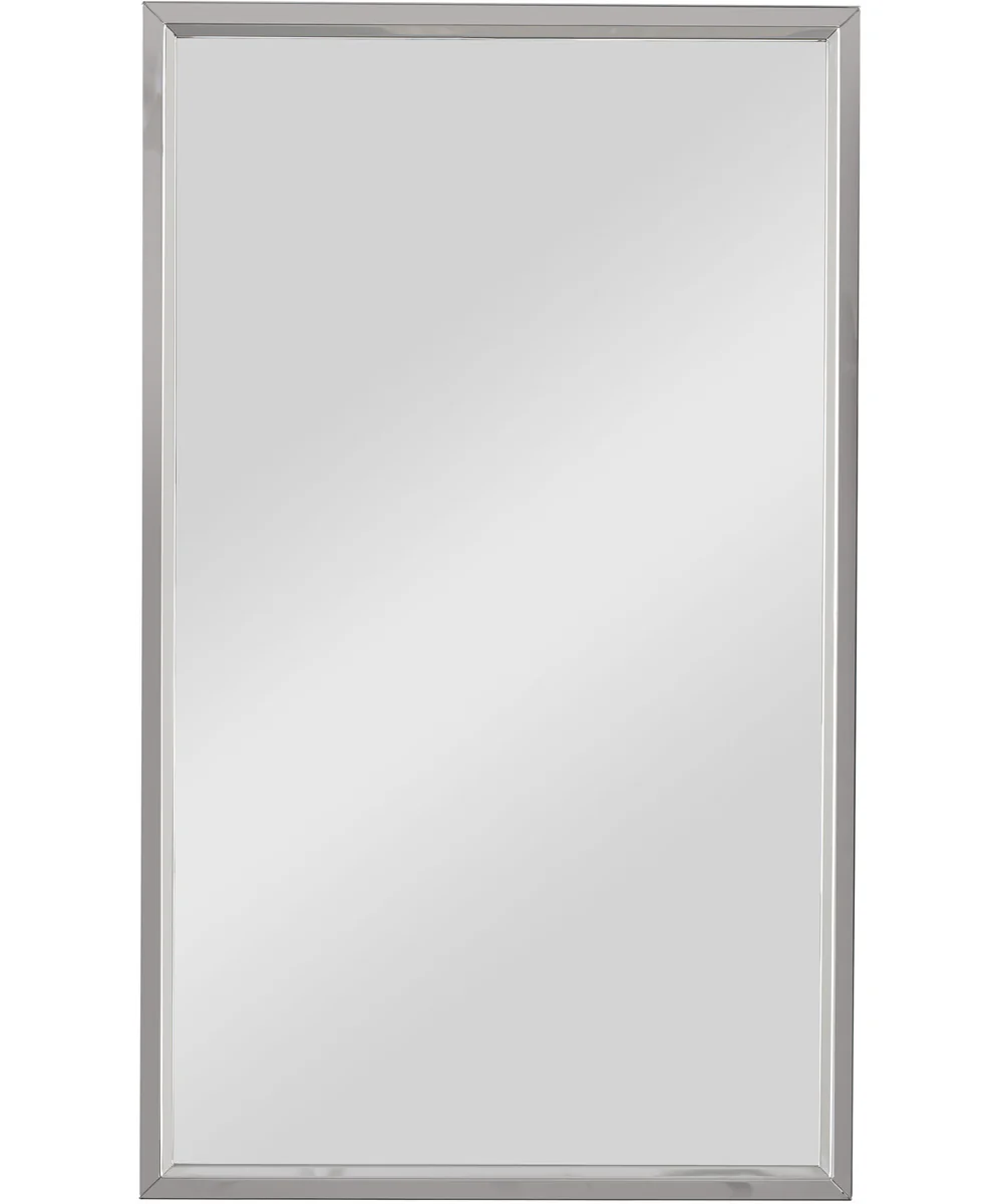 18x30" Wall Mirror in Stainless Steel