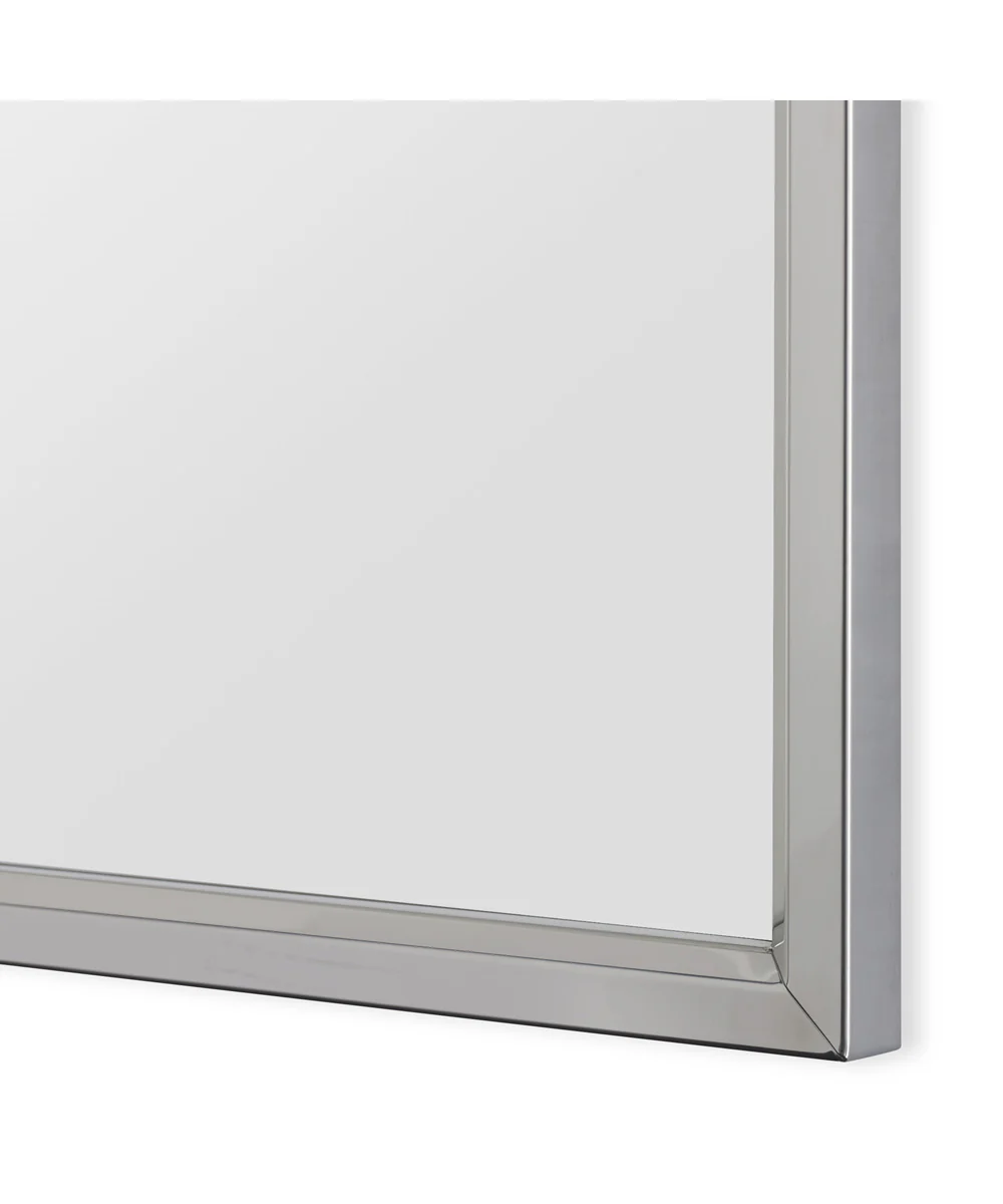 18x30" Wall Mirror in Stainless Steel - Image 4