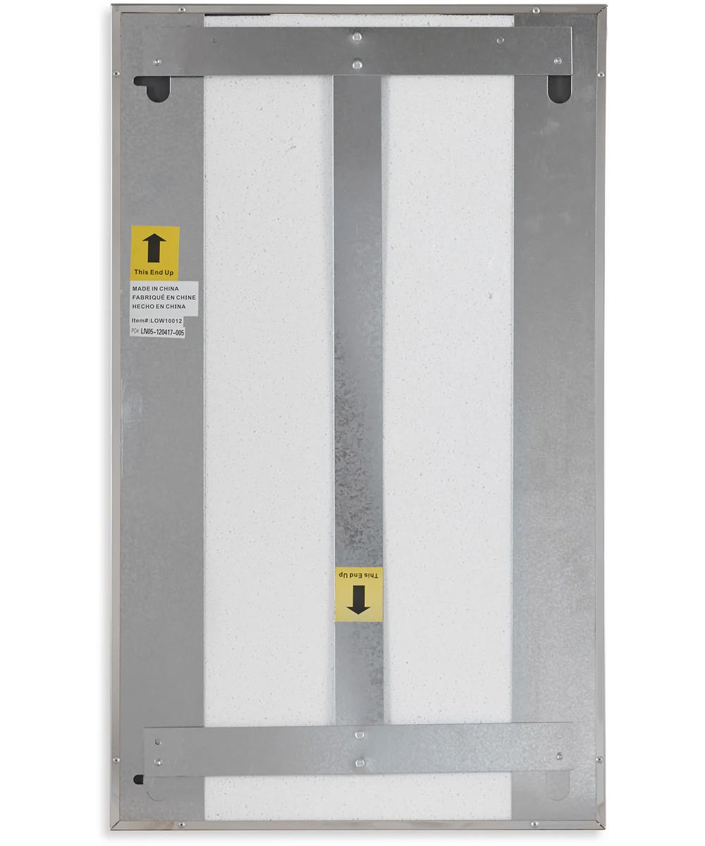 18x30" Wall Mirror in Stainless Steel - Image 5