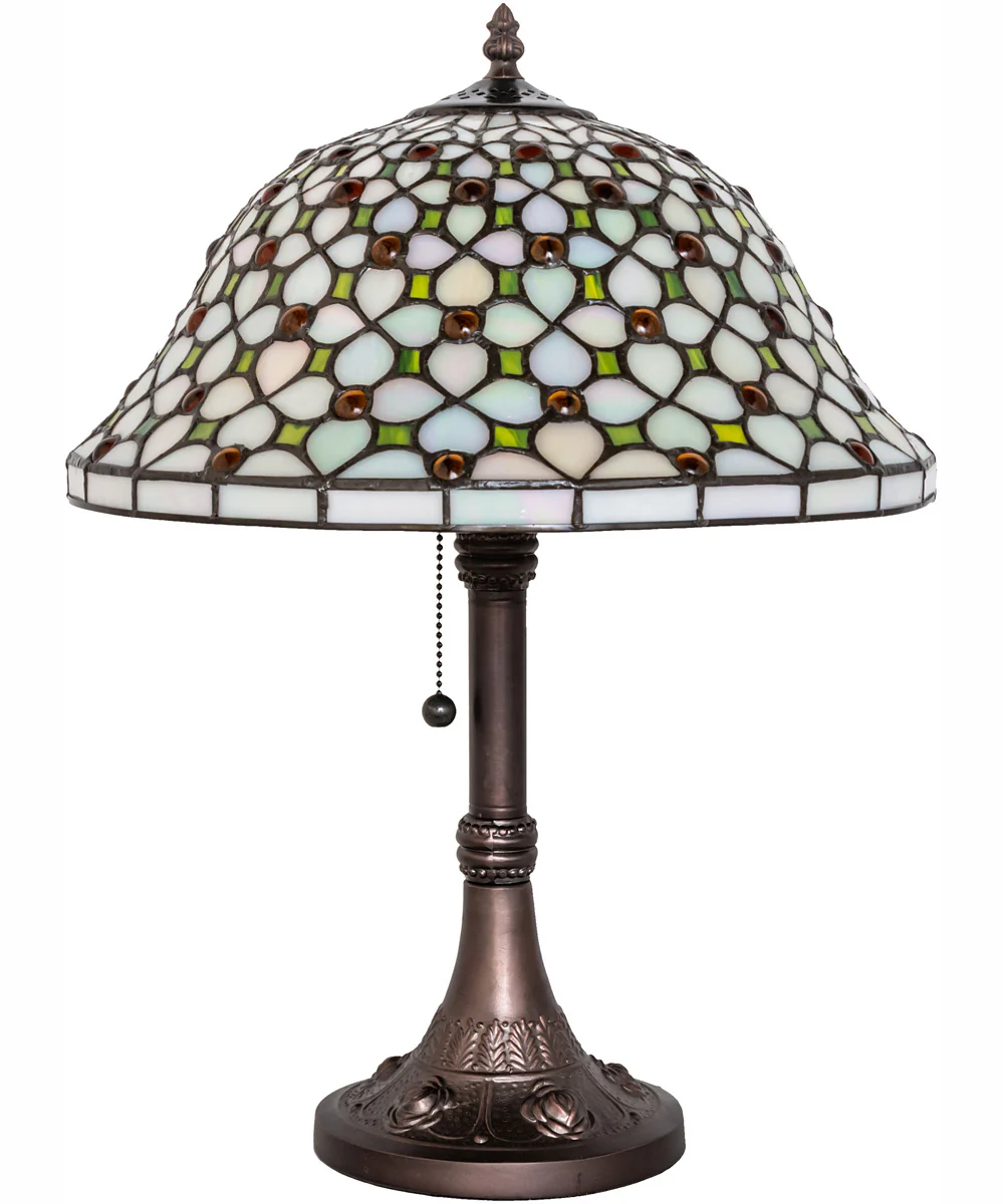19" High Diamond & Jewel Table Lamp - Image 3