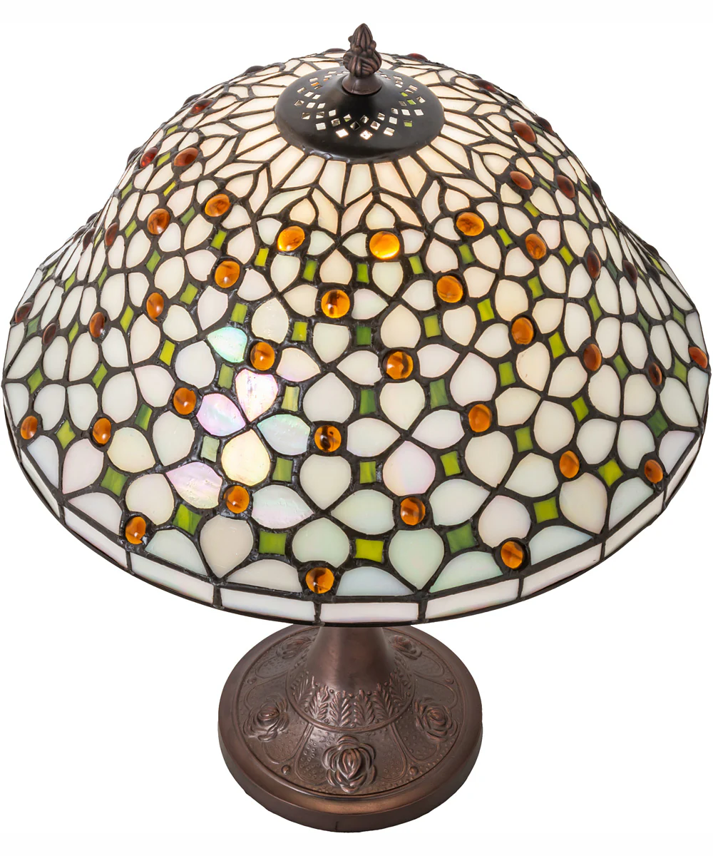 19" High Diamond & Jewel Table Lamp - Image 4
