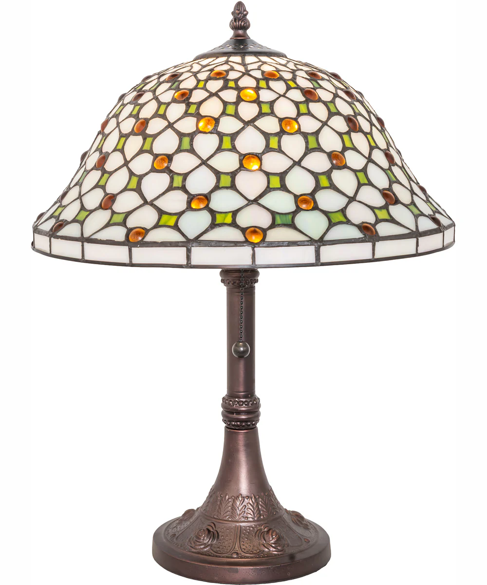 19" High Diamond & Jewel Table Lamp - Image 5