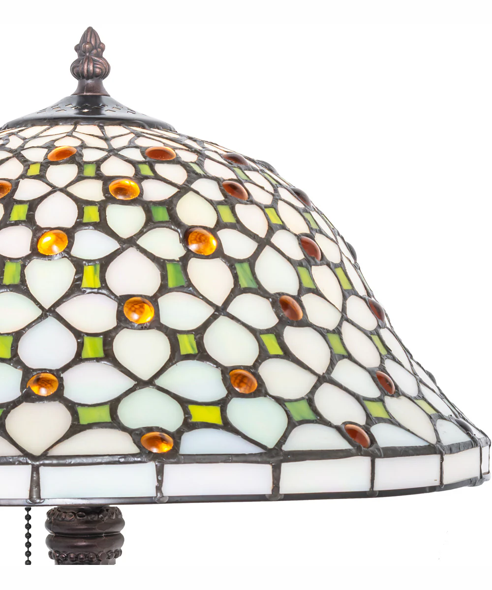 19" High Diamond & Jewel Table Lamp - Image 7