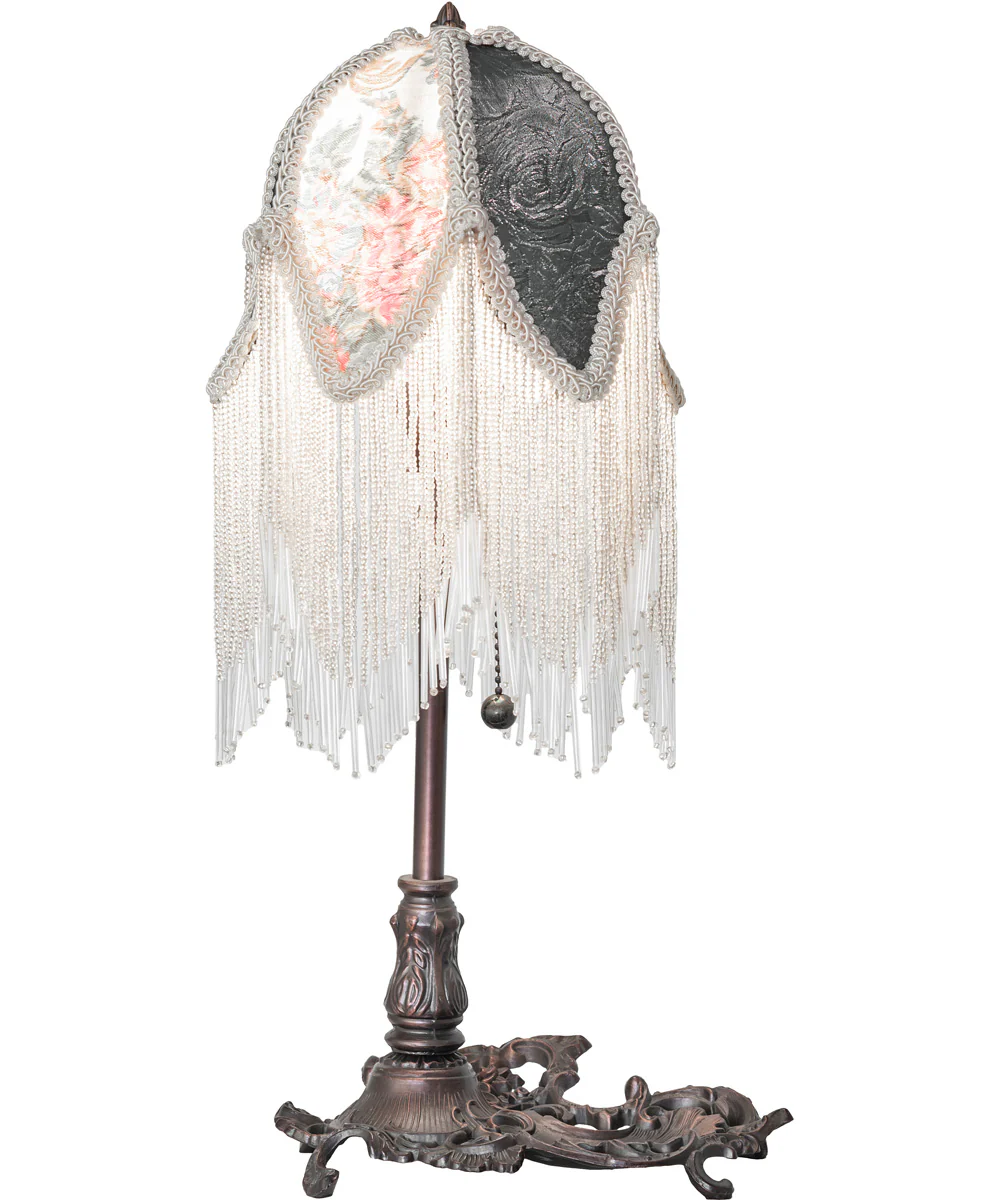 19" High Fabric Tulip Lighted Vanity Tray