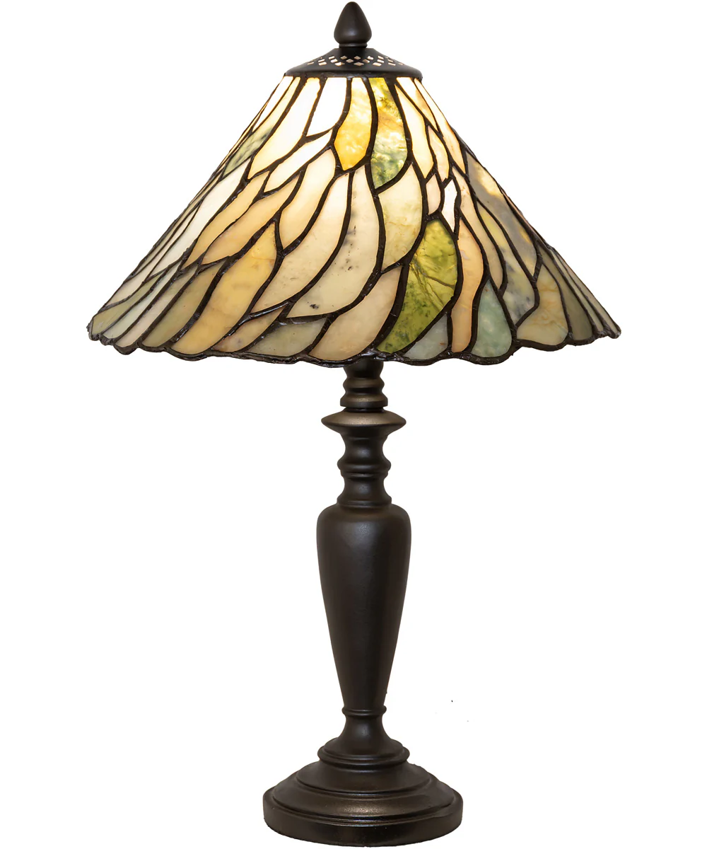 19" High Willow Jadestone Table Lamp
