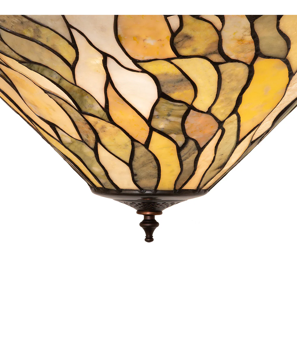 20" Wide Willow Jadestone Flushmount - Image 7