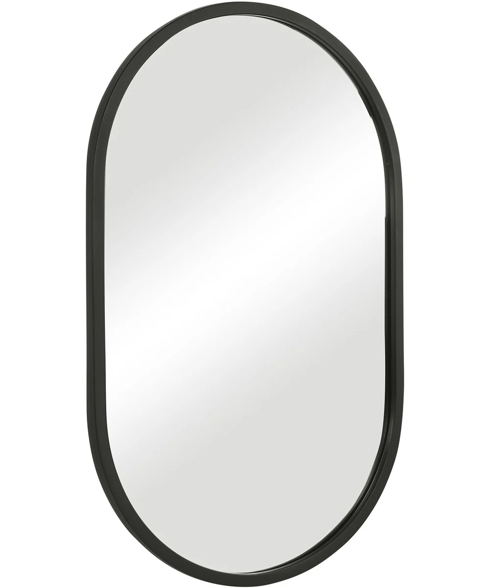 20x32" Wall Mirror in Matte Black - Image 4
