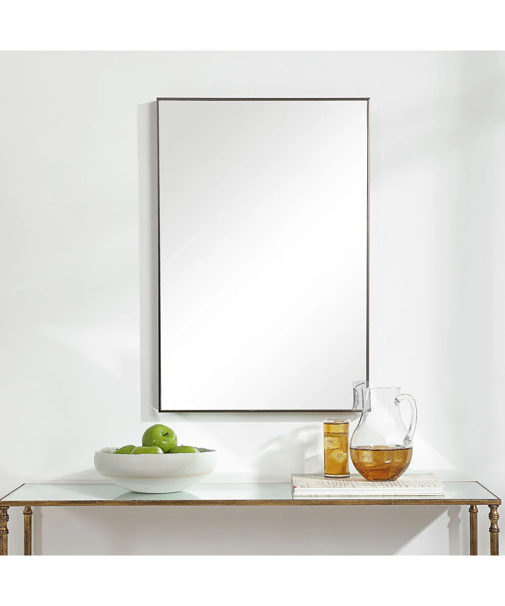 21x31" Wall Mirror in Gunmetal - Image 4