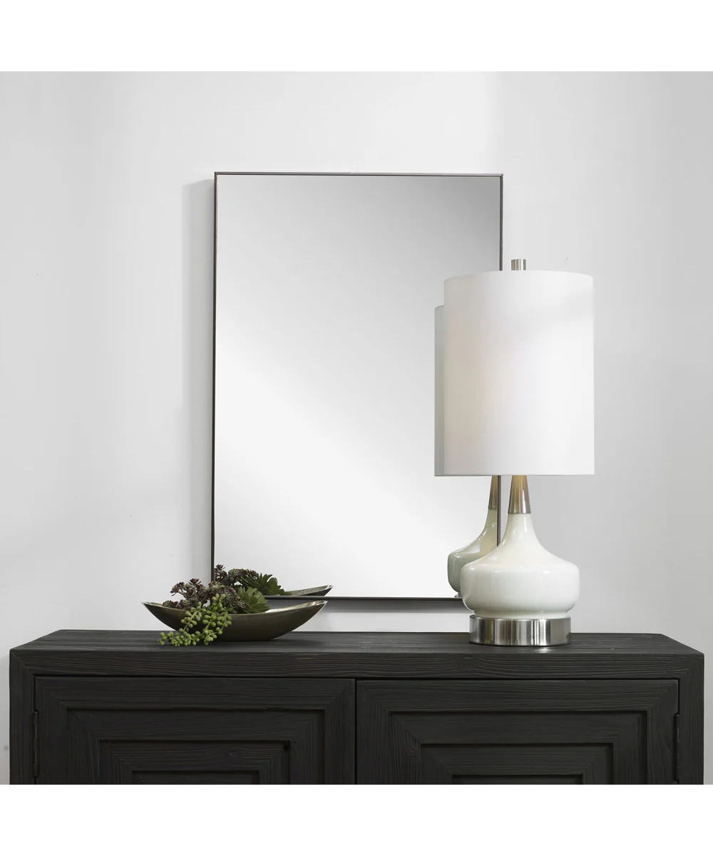 21x31" Wall Mirror in Gunmetal - Image 8