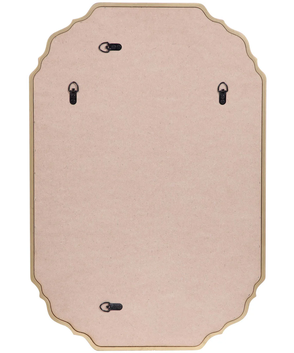 21x31" Wall Mirror Lightly Antiqued Metallic Gold Leaf - Image 6