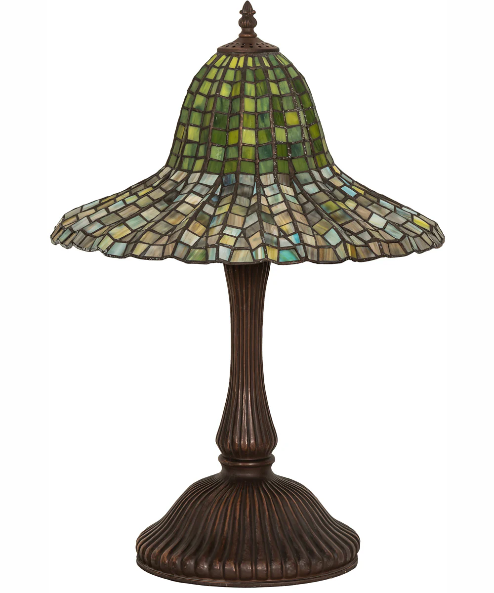 22" High Tiffany Bell Table Lamp - Image 3