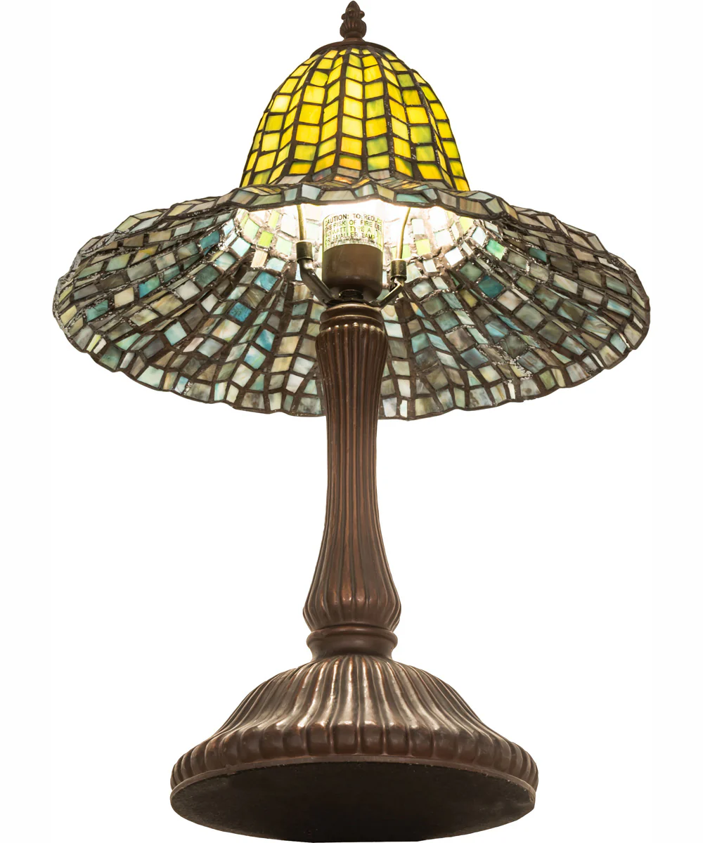 22" High Tiffany Bell Table Lamp - Image 6